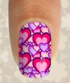Corações Rosa e Roxo